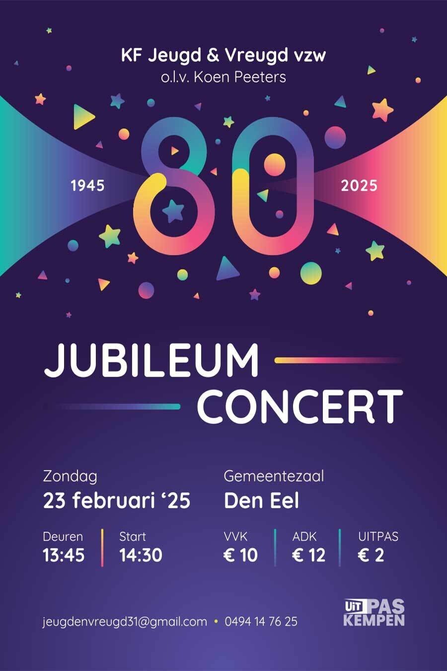 Jubileumconcert J&V 80 jaar