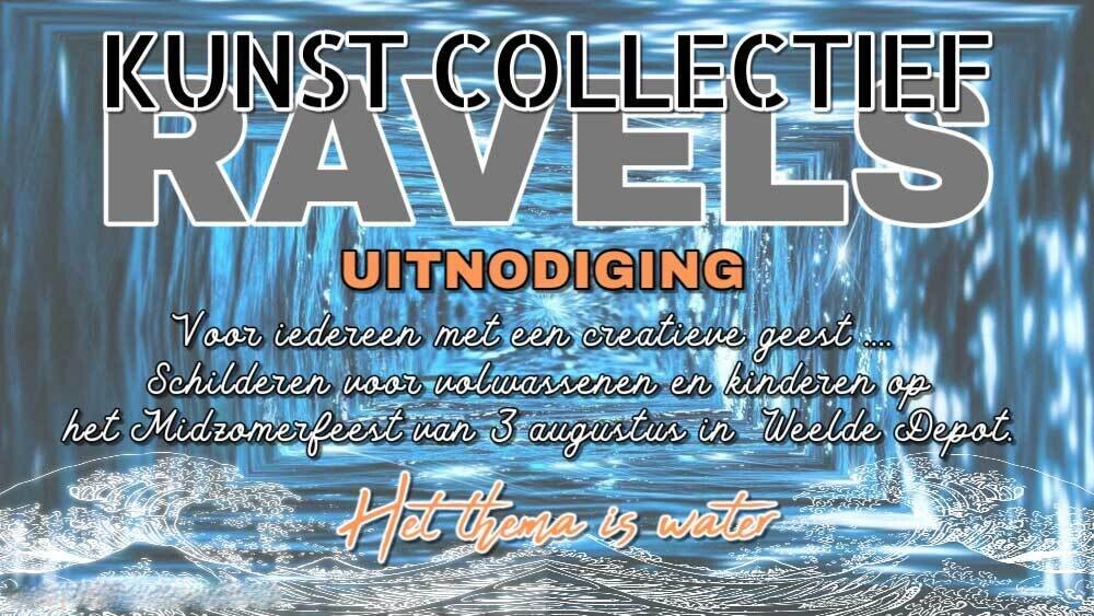 Kunstcollectief Ravels uitnodiging Midzomerfeest Made with PosterMyWall
