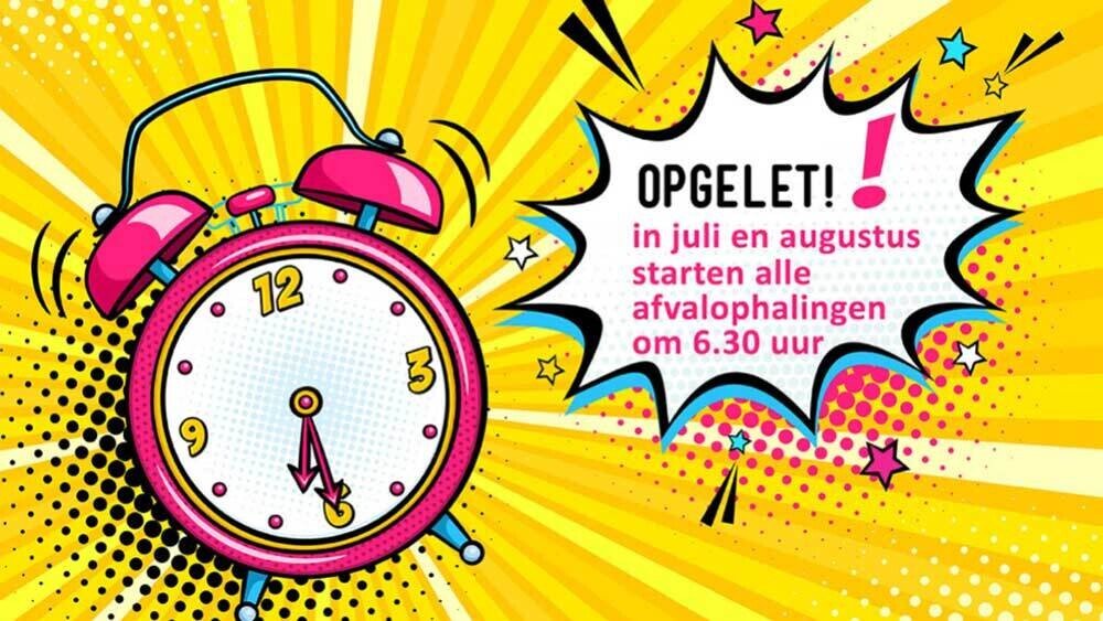 afhaling zomerregime