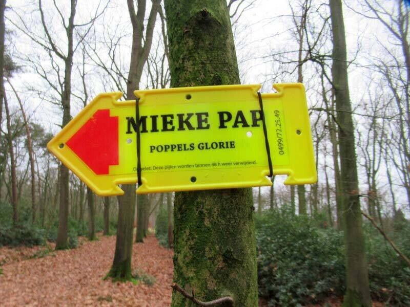 pijl Miekepap wandeling