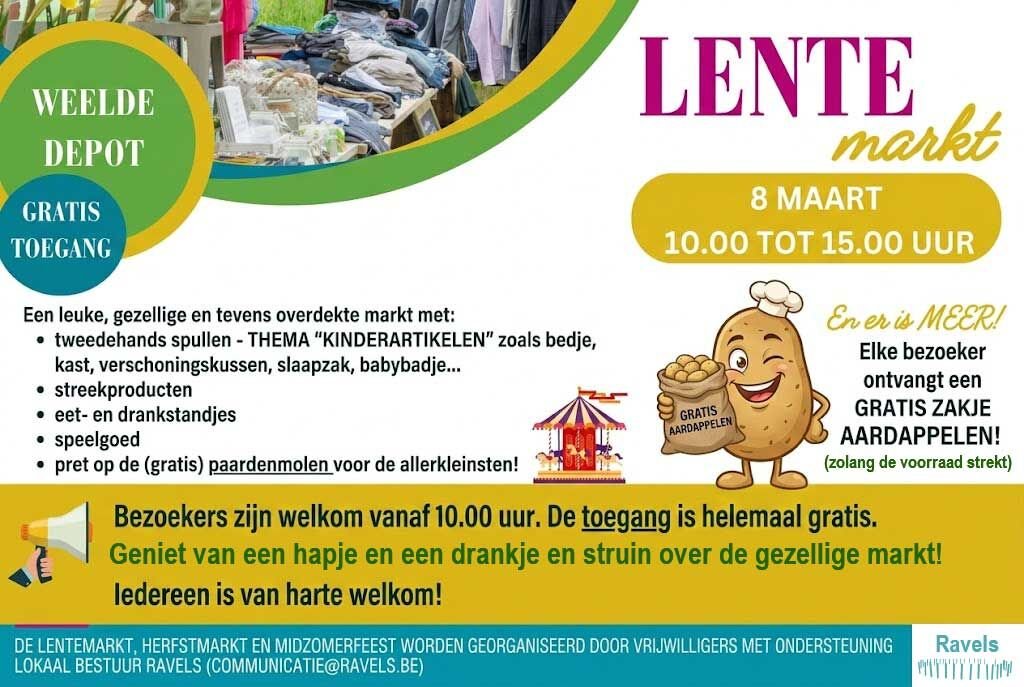 lentemarkt met aardappelmannetje