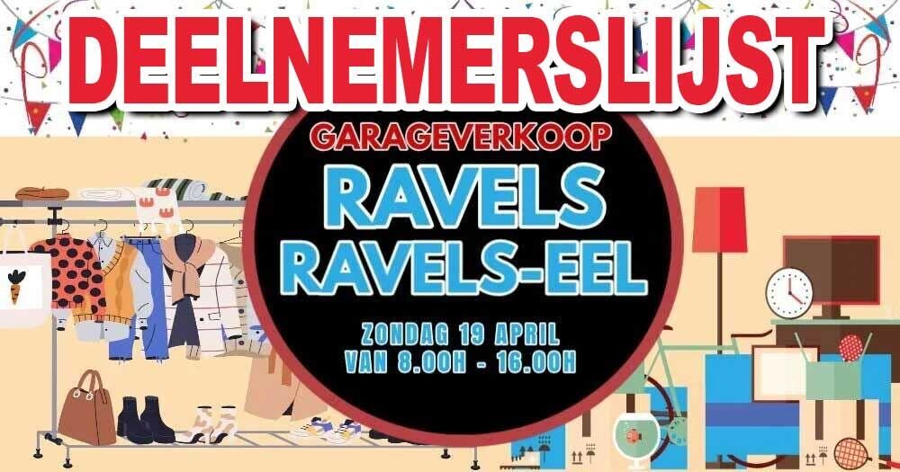 Deelnemers GarageverkoopRavels2026