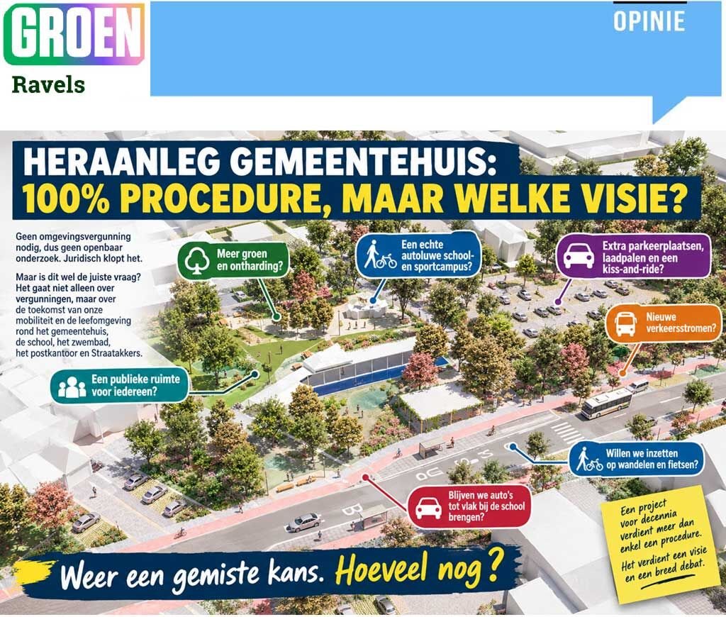 Herinrichting gemeentehuis welke visie groenravels