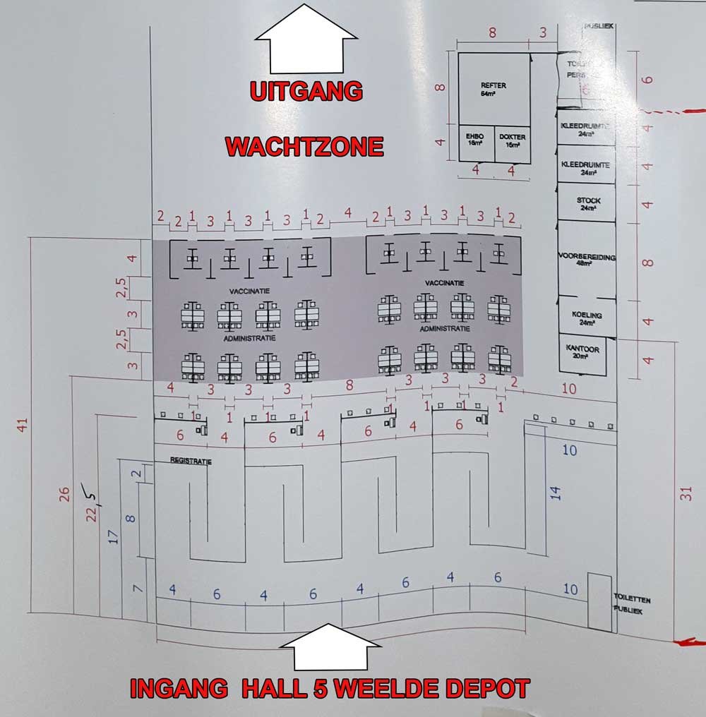 grondplan vaccinatiecentrum