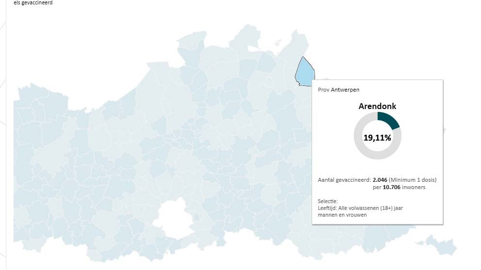 vaccinatiegraad 2021 04 11 Arendonk