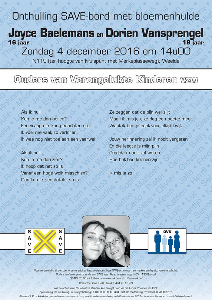 ovk herdenkingsblad joyce en dorien