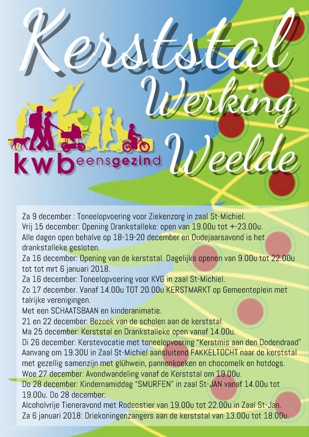 Kerststalwerking KWB Weelde2017