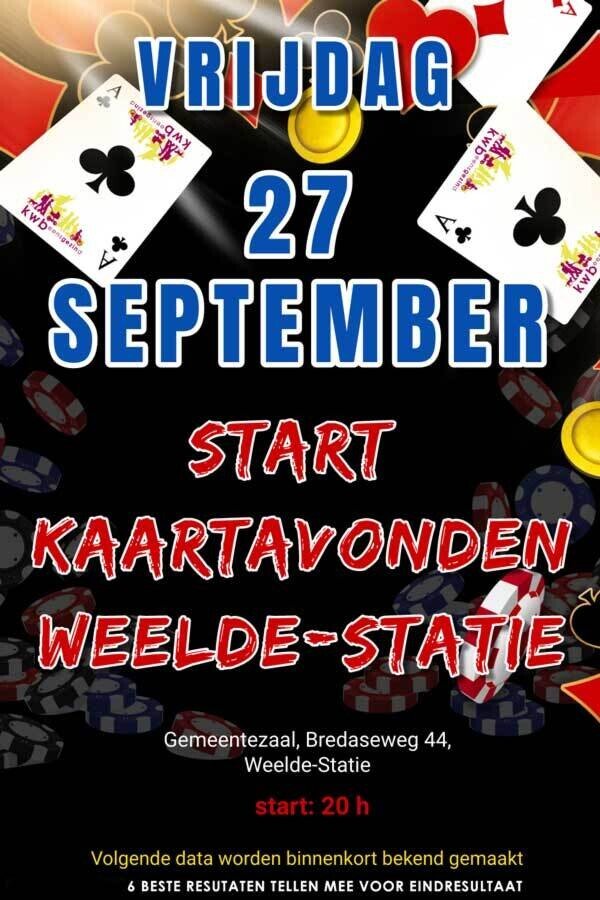 KAARTAVOND SEPTEMBER WEELDE-STATIE