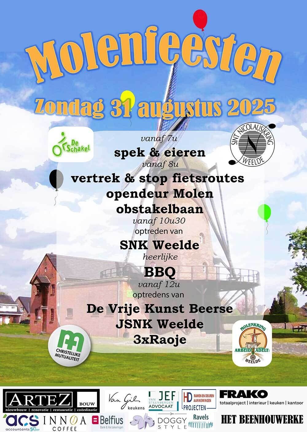 Molenfeesten De Schakel affiche