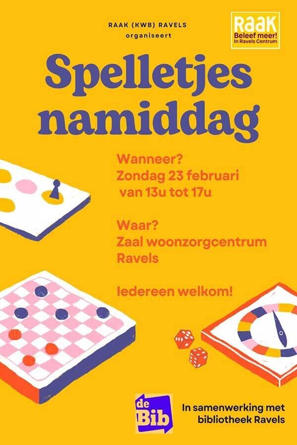 Spelletjesnamiddag RAAK Ravels 2025