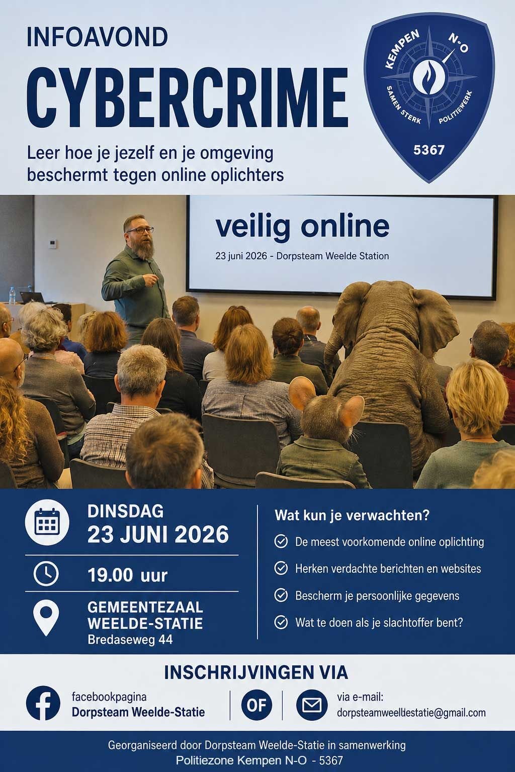 Infoavond Cyber Crime Weelde Statie