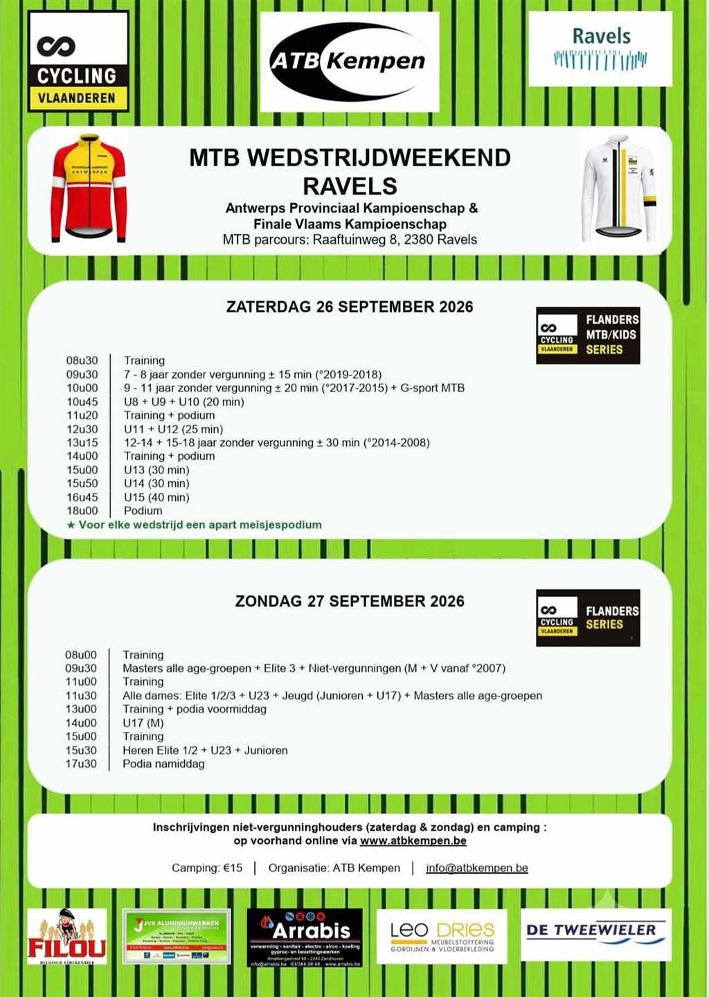Wedstrijdweekend ATB Kempen