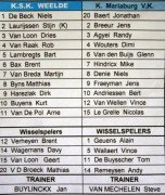 De opstellingen