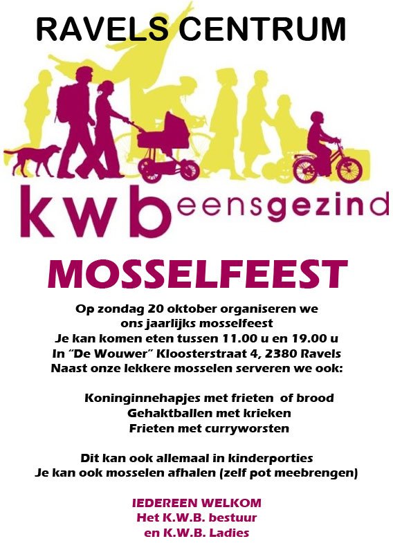 mosselfeest ravelscentrum